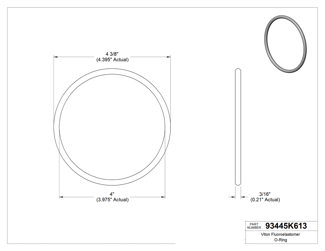 Technical drawing - 93445K613